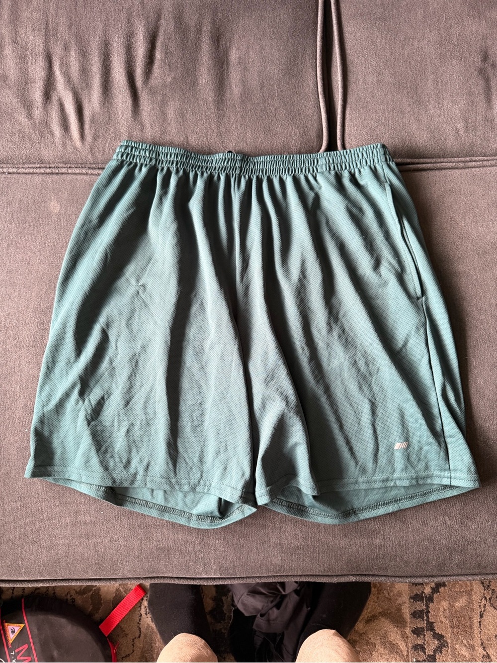 Amazon Essentials Teal Athletic Shorts with Elastic Waist
